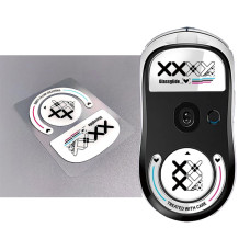 Mouse Skates Glide Feet Pads Mouse Feet Sticker for G Pro X Superlight Rounded Curved Edges - White